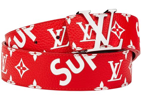 louis vuitton supreme belt retail price|louis vuitton monogram belt black.